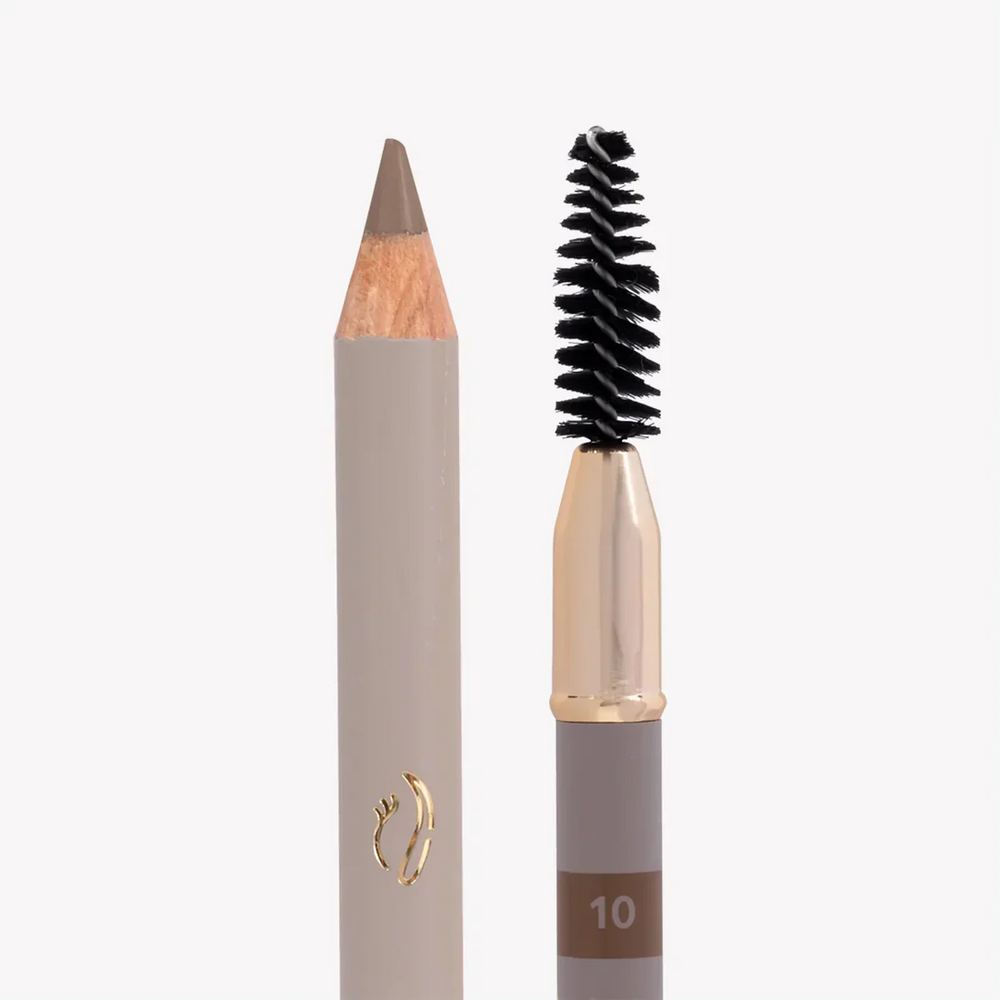 NL Beauty 10 BLONDE - Long-lasting Eyebrow Pencil with Mini Brush Accessory