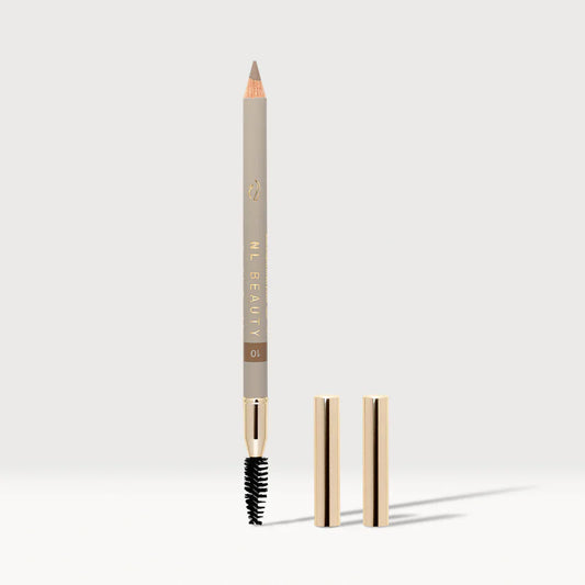 NL Beauty 10 BLONDE - Long-lasting Eyebrow Pencil with Mini Brush Accessory